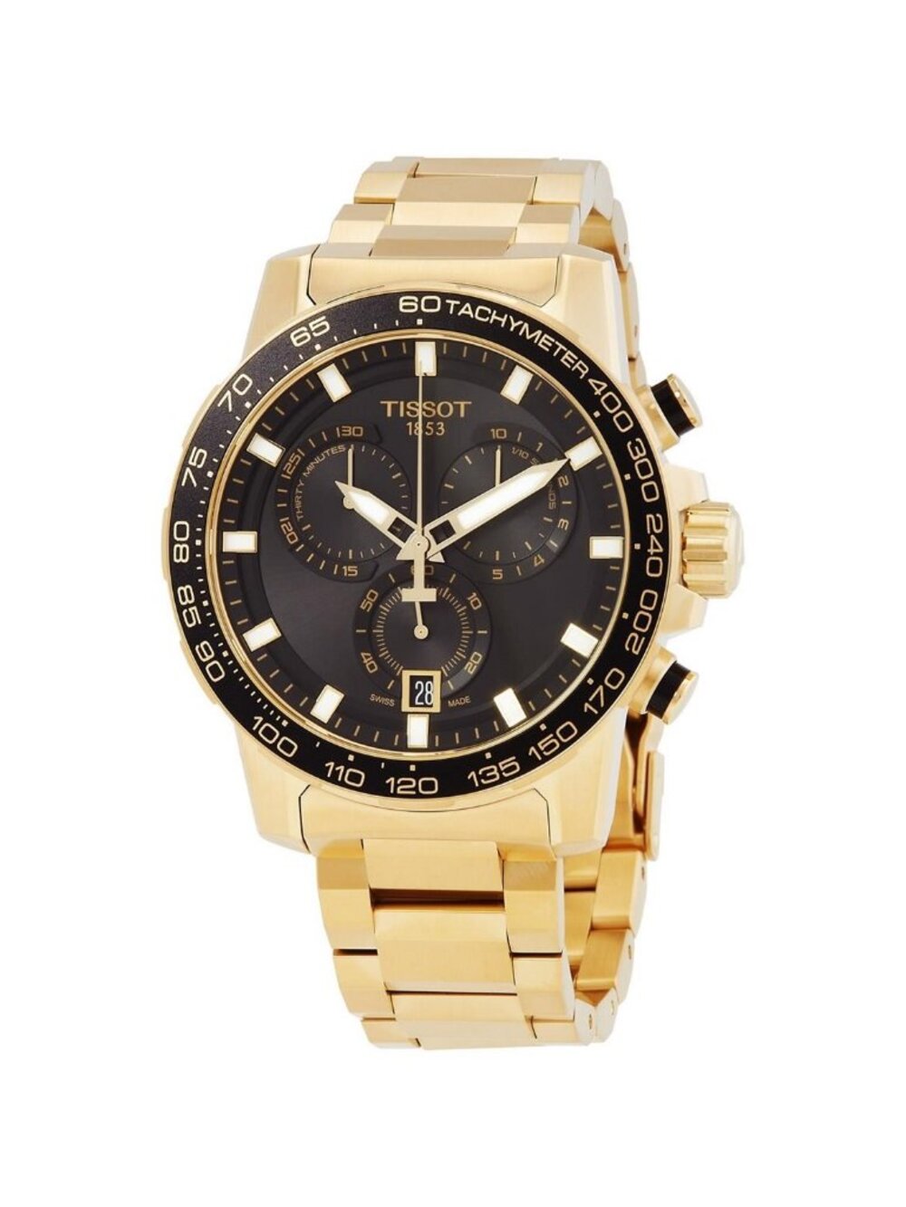 NWT Tissot T-Sport Chronograph Quartz Black Dial Men's Watch